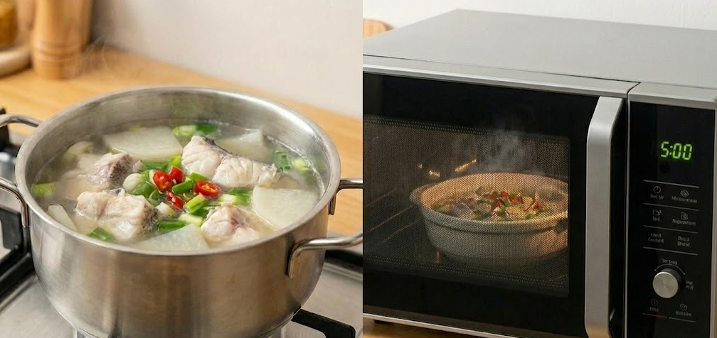 대구탕 조리 예시