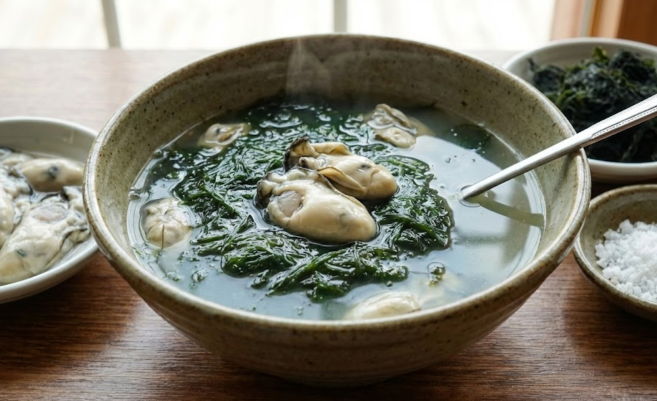 신선한 해산물 재료