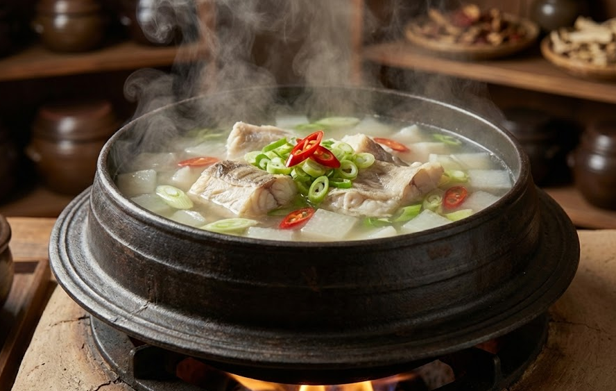 가마솥 조리 과정