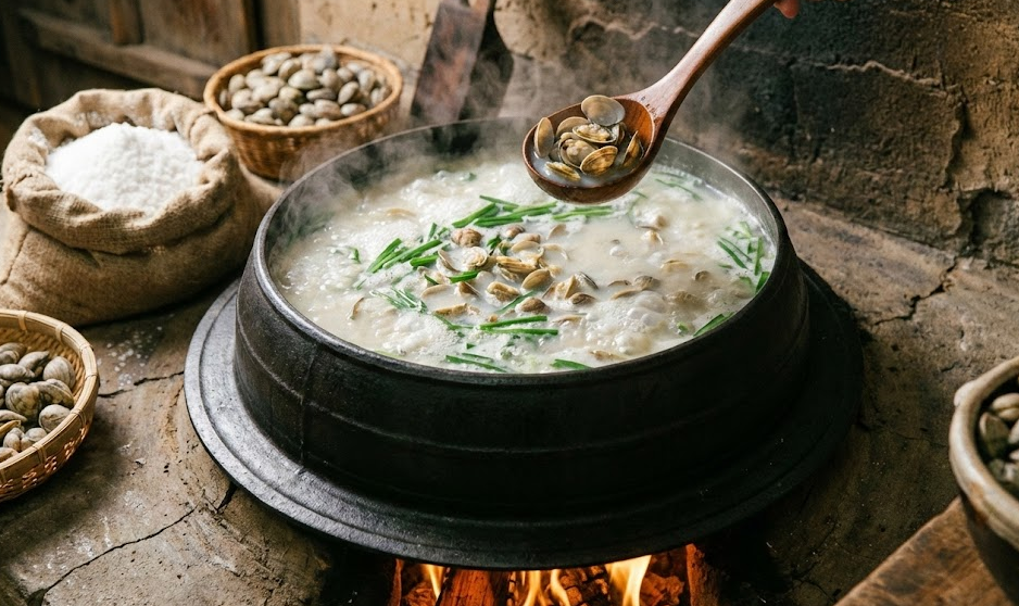 가마솥 조리 과정